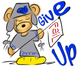 Rossy lady bear III sticker #7049012