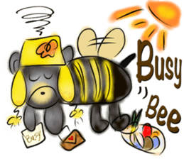 Rossy lady bear III sticker #7049013