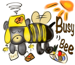 Rossy lady bear III sticker #7049013