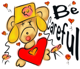 Rossy lady bear III sticker #7049014