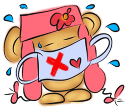 Rossy lady bear III sticker #7049015