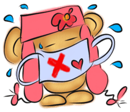 Rossy lady bear III sticker #7049015