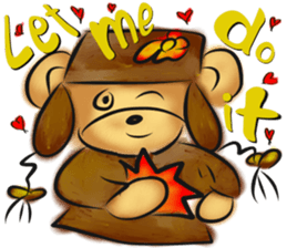 Rossy lady bear III sticker #7049017