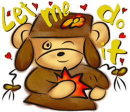 Rossy lady bear III sticker #7049017