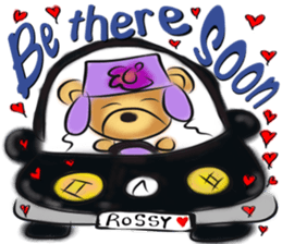 Rossy lady bear III sticker #7049021