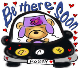 Rossy lady bear III sticker #7049021