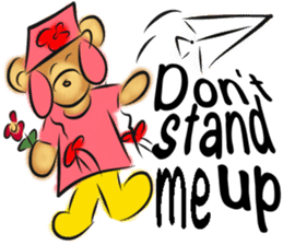 Rossy lady bear III sticker #7049022