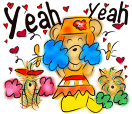 Rossy lady bear III sticker #7049027