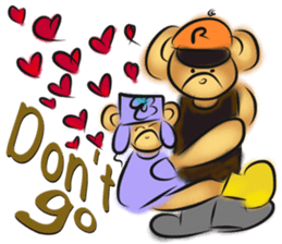 Rossy lady bear III sticker #7049028