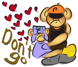 Rossy lady bear III sticker #7049028