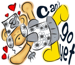 Rossy lady bear III sticker #7049031