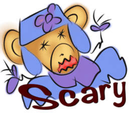 Rossy lady bear III sticker #7049034