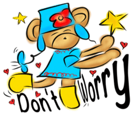 Rossy lady bear III sticker #7049036