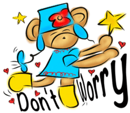 Rossy lady bear III sticker #7049036