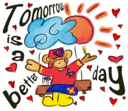 Rossy lady bear III sticker #7049038