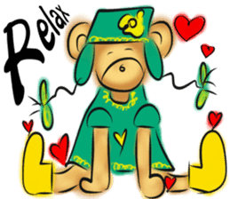 Rossy lady bear III sticker #7049039