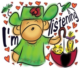 Rossy lady bear III sticker #7049041