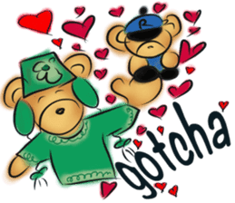 Rossy lady bear III sticker #7049046