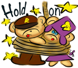 Rossy lady bear III sticker #7049047