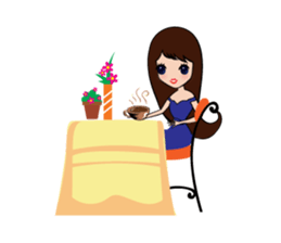 Lady Cute sticker #7049053