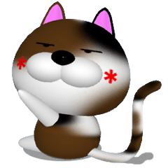 Cool calico cat NUKO