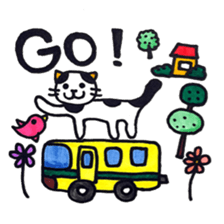 Colorful sticker of animals and insects. sticker #7049453