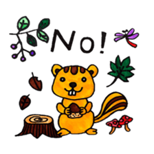 Colorful sticker of animals and insects. sticker #7049454