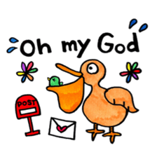 Colorful sticker of animals and insects. sticker #7049459