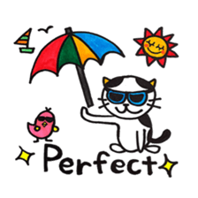 Colorful sticker of animals and insects. sticker #7049462