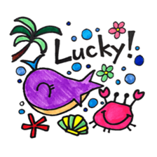 Colorful sticker of animals and insects. sticker #7049466