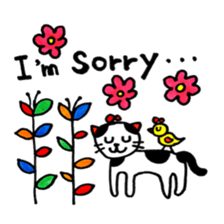 Colorful sticker of animals and insects. sticker #7049474