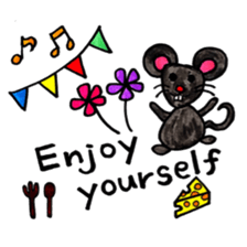 Colorful sticker of animals and insects. sticker #7049475