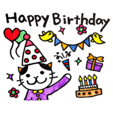 Colorful sticker of animals and insects. sticker #7049483