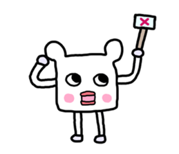 Square fictional man sticker #7049822