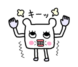 Square fictional man sticker #7049823