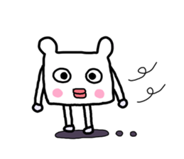 Square fictional man sticker #7049824