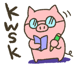 Buhi of pig appeared! sticker #7049897