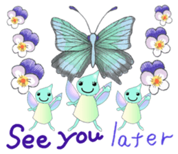 Fairy butterfly sticker #7050123