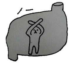 Man in the stomach sticker #7051013