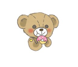Stuffed bear "KUMA" sticker #7051136