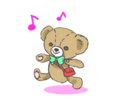 Stuffed bear "KUMA" sticker #7051140