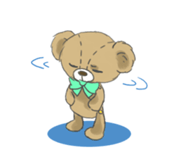 Stuffed bear "KUMA" sticker #7051143