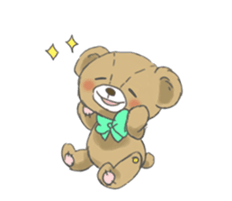 Stuffed bear "KUMA" sticker #7051145