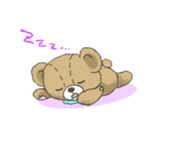 Stuffed bear "KUMA" sticker #7051146
