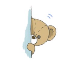 Stuffed bear "KUMA" sticker #7051147