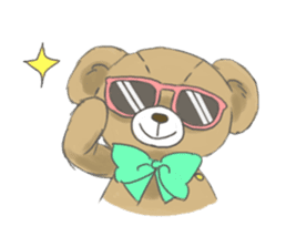 Stuffed bear "KUMA" sticker #7051151