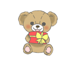 Stuffed bear "KUMA" sticker #7051160