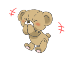 Stuffed bear "KUMA" sticker #7051162