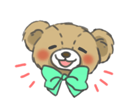 Stuffed bear "KUMA" sticker #7051163