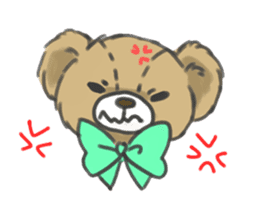 Stuffed bear "KUMA" sticker #7051165